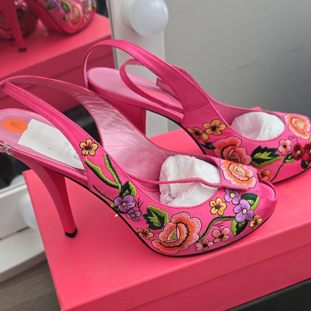 Betsey Johnson Pink Stiletto Heels